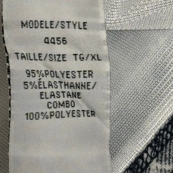 Dusak Designs Blue and White Layered Ruffle Blouse Size XL - Picture 4 of 9